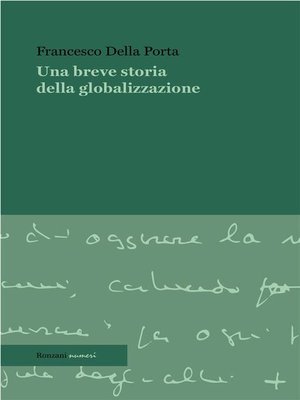 cover image of Una breve storia della globalizzazione